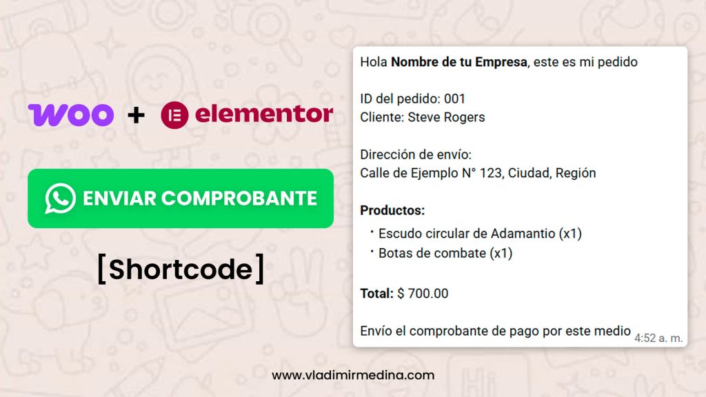 Recibir detalles de Pedido de WooCommerce por WhatsApp